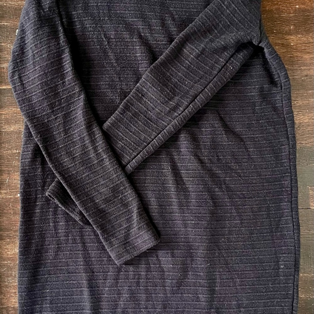 Seraphine Cozy Black Nursing Tunic Sweater Dress